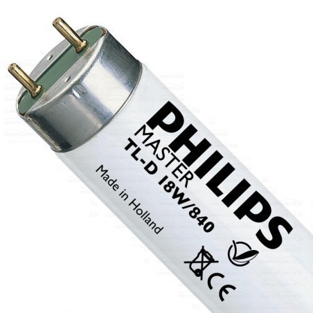 Tubo fluorescente TL-D 18w/840 Blanco Neutro Philips