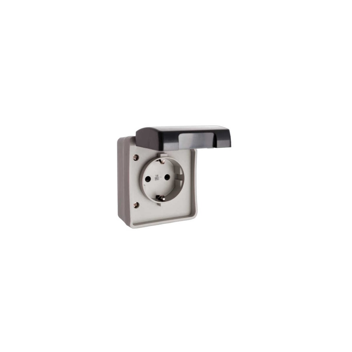 Caja estanca Simon 44 Aqua tapa articulada IP55 mecanismos Simon 27