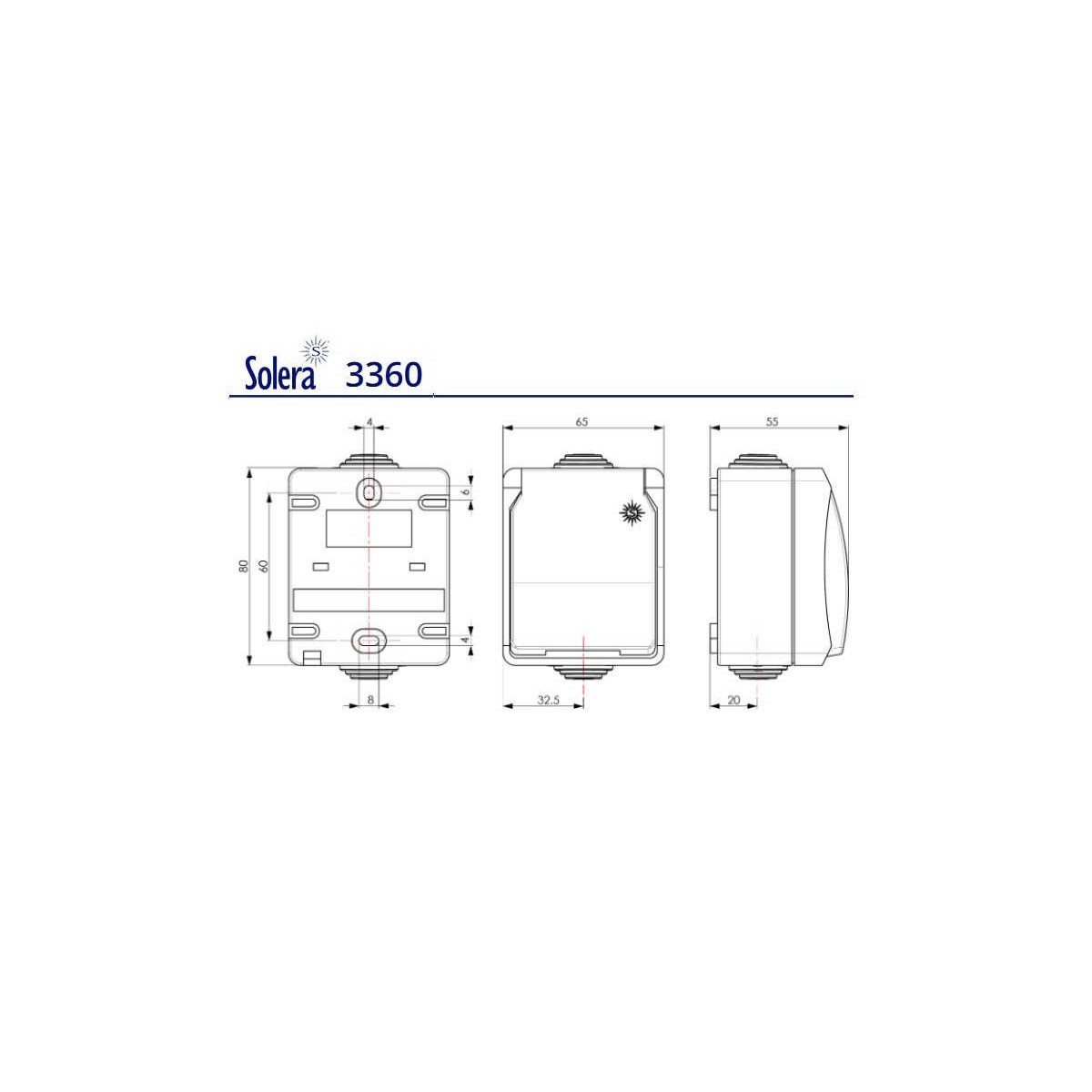 Caja estanca Simon 44 Aqua tapa articulada IP55 mecanismos Simon 27