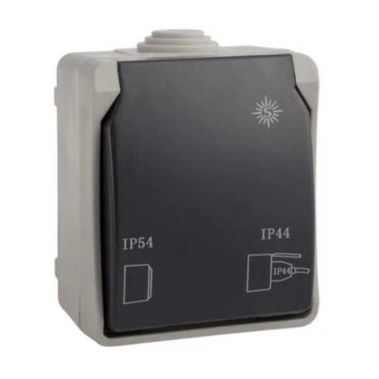 Caja estanca Simon 44 Aqua tapa articulada IP55 mecanismos Simon 27