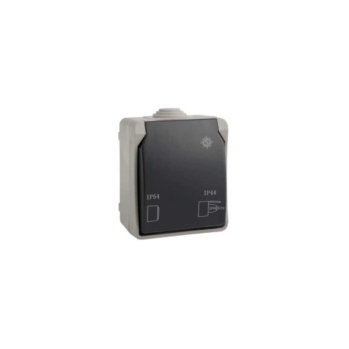 Caja estanca Simon 44 Aqua tapa articulada IP55 mecanismos Simon 27