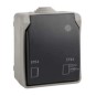 Caja estanca Simon 44 Aqua tapa articulada IP55 mecanismos Simon 27