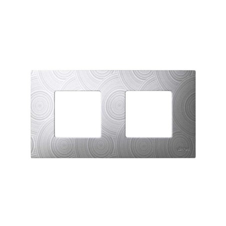 Funda Intercambiable para marco 2 elementos Gris Helios Simon 27 Play