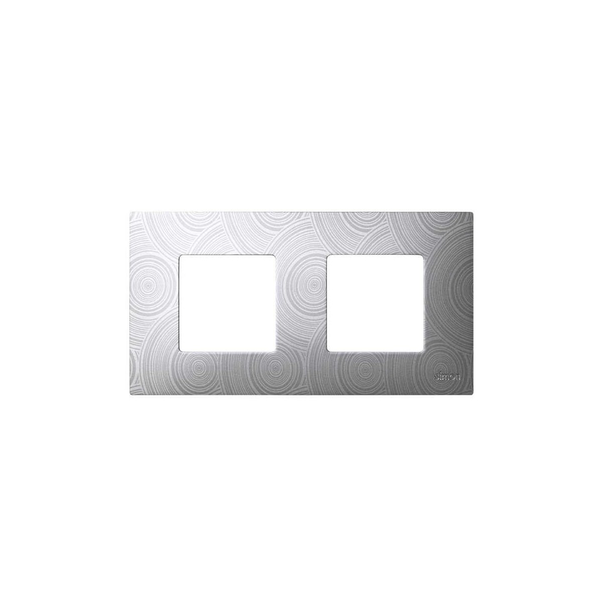 Funda Intercambiable para marco 2 elementos Gris Helios Simon 27 Play