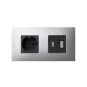 Funda Intercambiable para marco 2 elementos Gris Helios Simon 27 Play