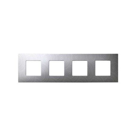 Funda Intercambiable para marco 4 elementos Gris Helios Simon 27 Play