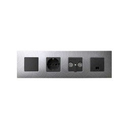 Funda Intercambiable para marco 4 elementos Gris Helios Simon 27 Play