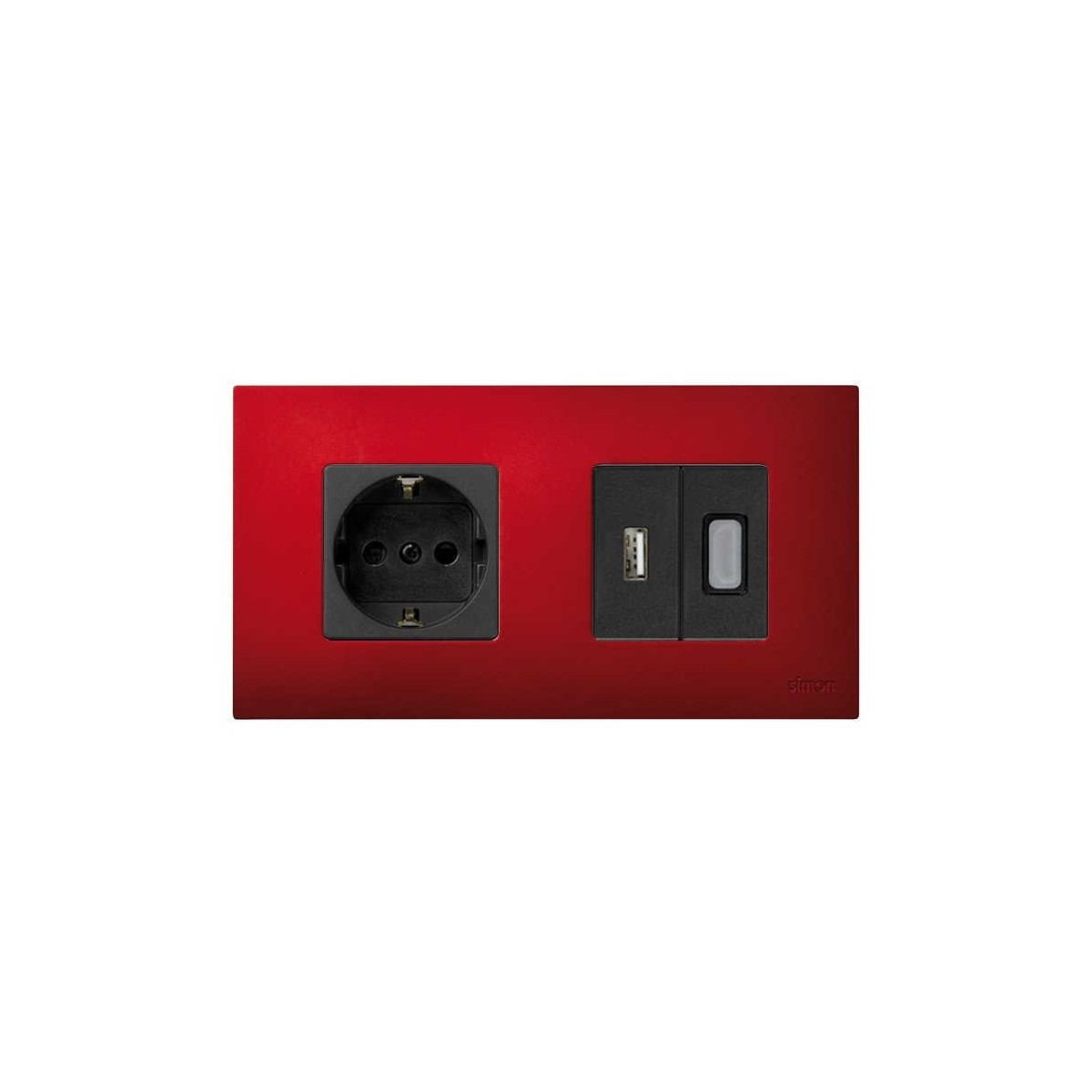 Funda Intercambiable para marco 2 elementos Rojo Artic Simon 27 Play