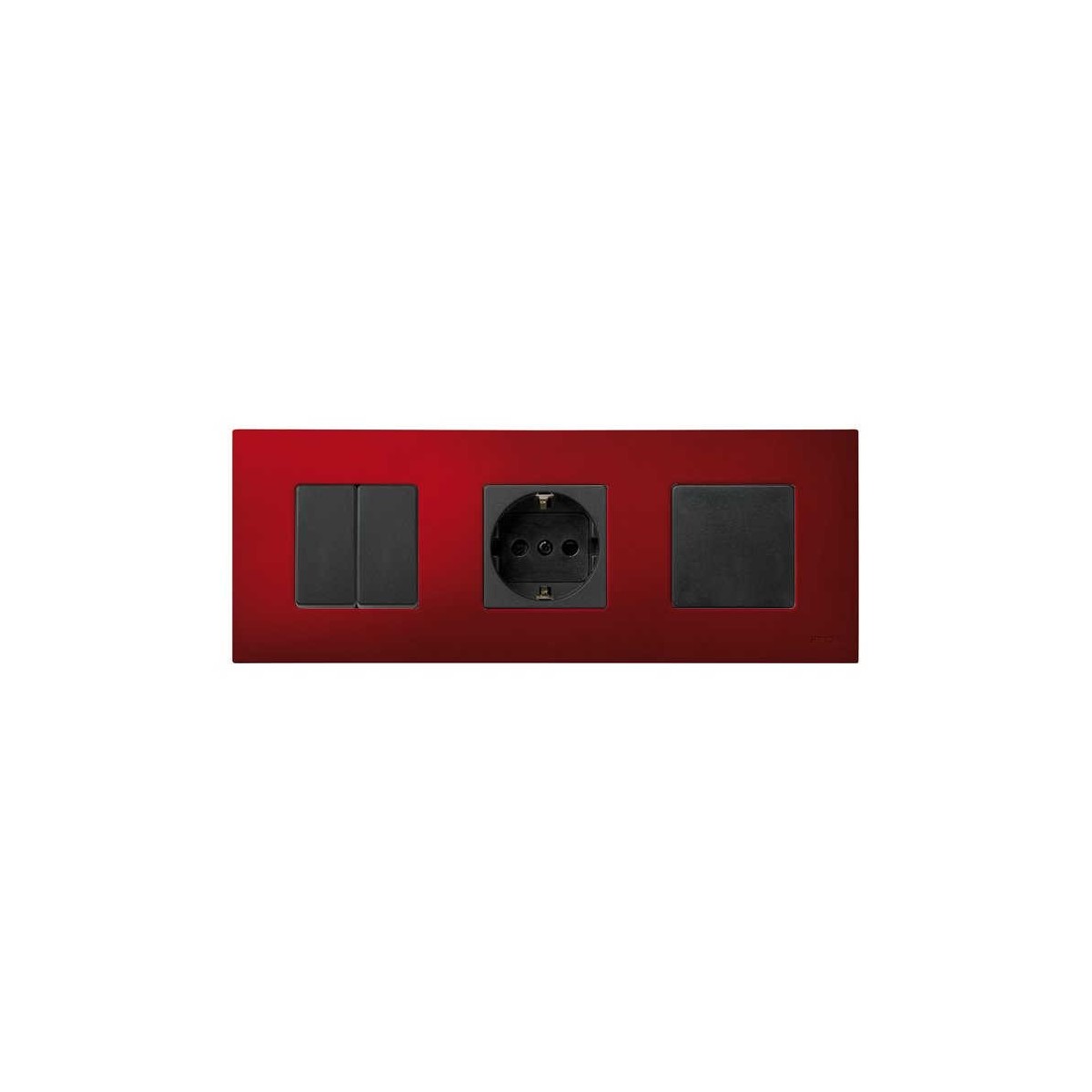 Funda Intercambiable para marco 3 elementos Rojo Artic Simon 27 Play
