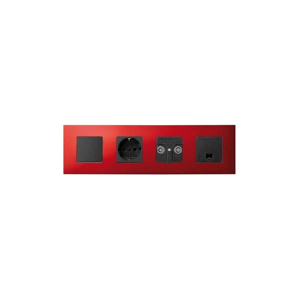 Funda Intercambiable para marco 4 elementos Rojo Artic Simon 27 Play