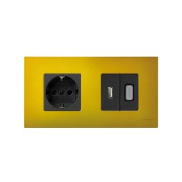 Funda Intercambiable para marco 2 elementos Amarillo Artic Simon 27 Play