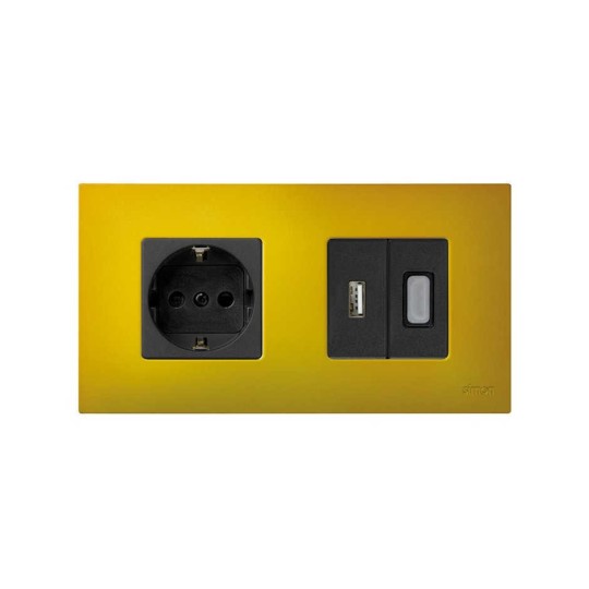 Funda Intercambiable para marco 2 elementos Amarillo Artic Simon 27 Play