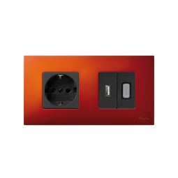 Funda Intercambiable para marco 2 elementos Naranja Artic Simon 27 Play