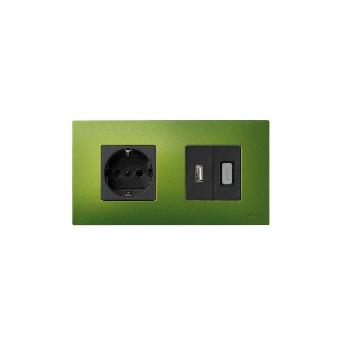 Funda Intercambiable para marco 2 elementos Verde Artic Simon 27 Play