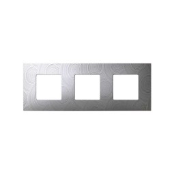 Funda Intercambiable para marco 3 elementos Gris Helios Simon 27 Play