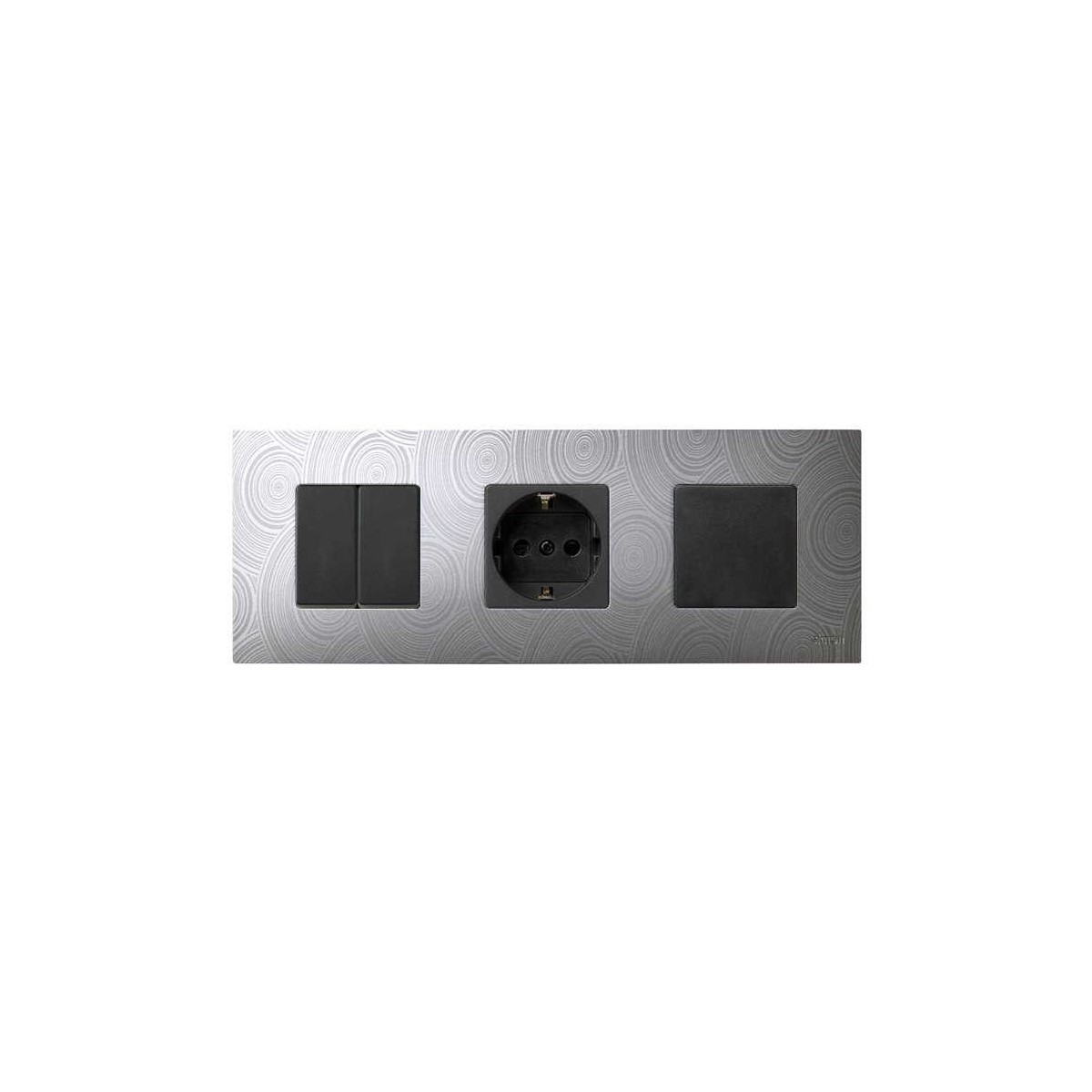 Funda Intercambiable para marco 3 elementos Gris Helios Simon 27 Play