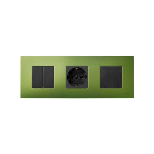 Funda Intercambiable para marco 3 elementos Verde Artic Simon 27 Play