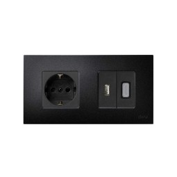 Funda Intercambiable para marco 2 elementos Negro Artic Simon 27 Play
