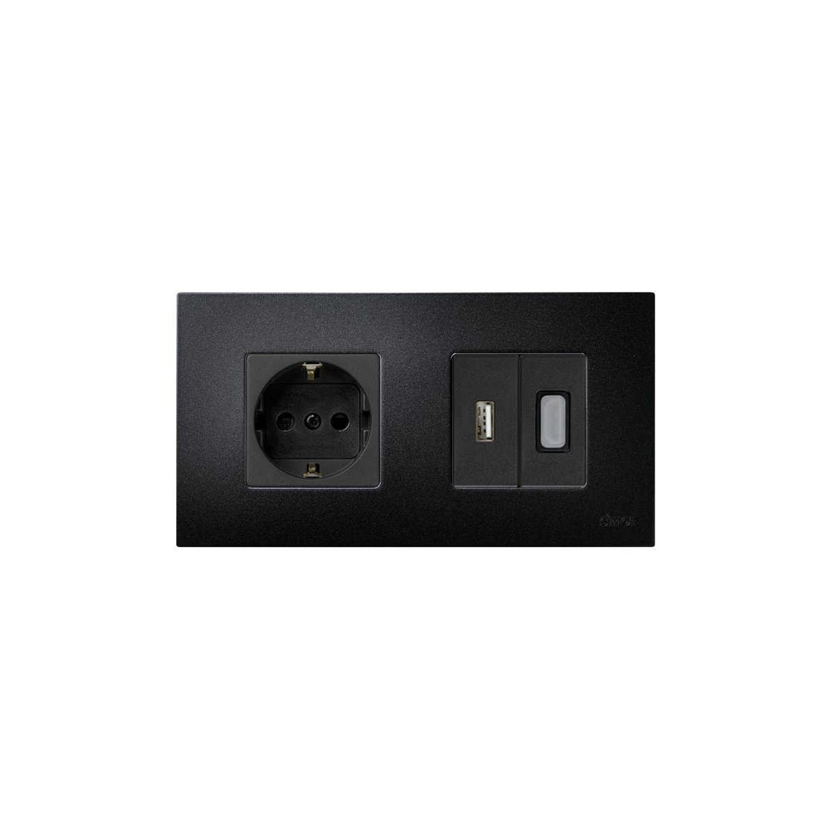 Funda Intercambiable para marco 2 elementos Negro Artic Simon 27 Play