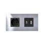 Funda Intercambiable para marco 2 elementos Inox Simon 27 Play