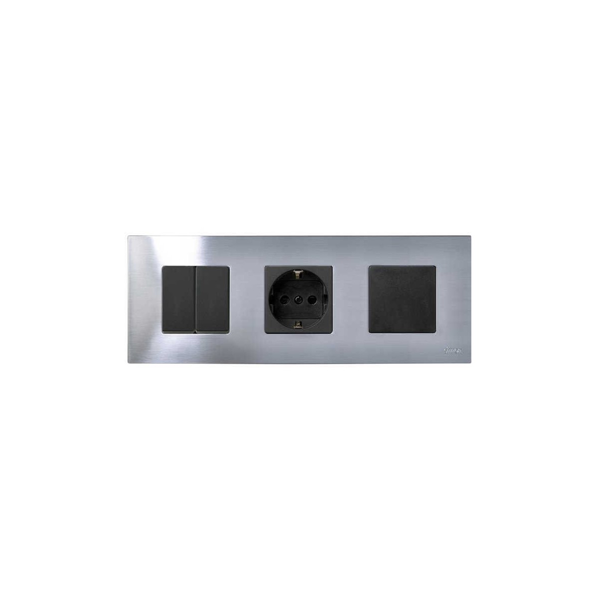 Funda Intercambiable para marco 3 elementos Inox Simon 27 Play