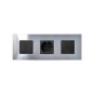 Funda Intercambiable para marco 3 elementos Inox Simon 27 Play