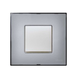 Funda Intercambiable para marco 1 elemento Gris Translucido Simon 27 Play