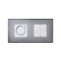 Funda Intercambiable para marco 2 elementos Gris Translucido Simon 27 Play