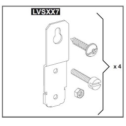 Patas de Fijacion PrismaSeT XS Schneider Electric LVSXX7
