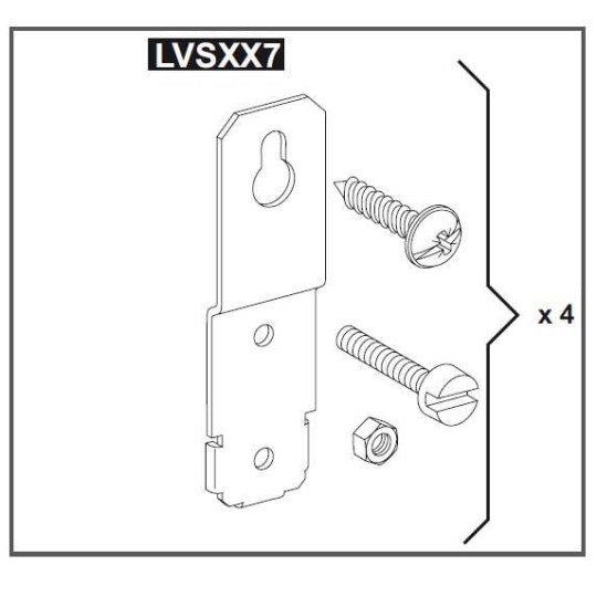 Patas de Fijacion PrismaSeT XS Schneider Electric LVSXX7