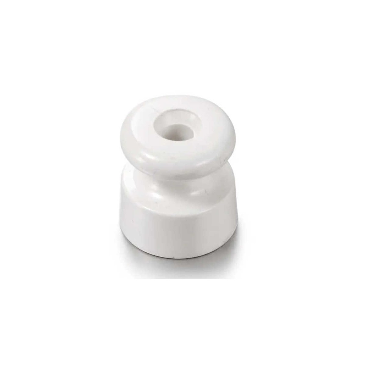 Aislador Porcelana Blanca para Cable Pack 25 Ud Fontini Garby 30913050