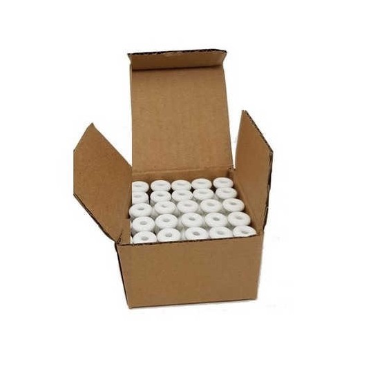 Aislador Porcelana Blanca para Cable Pack 25 Ud Fontini Garby 30913050