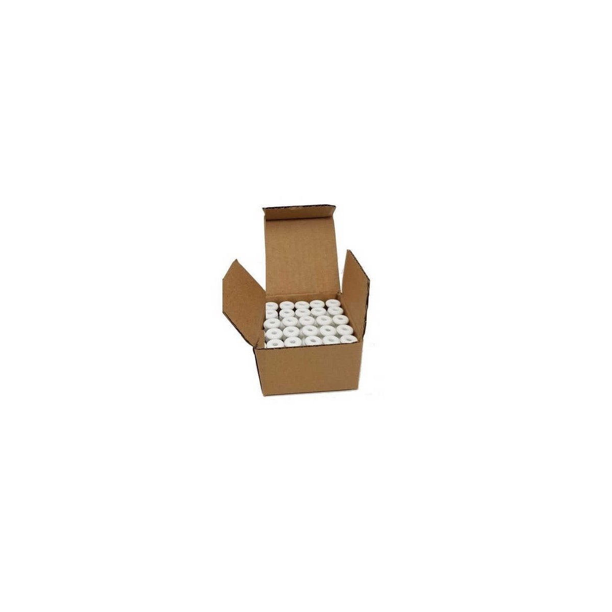Aislador Porcelana Blanca para Cable Pack 25 Ud Fontini Garby 30913050