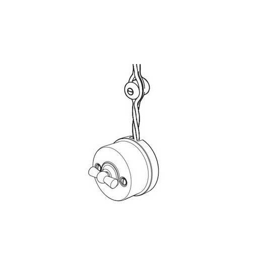 Aislador Porcelana Blanca para Cable Pack 25 Ud Fontini Garby 30913050