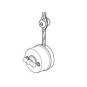 Aislador Porcelana Blanca para Cable Pack 25 Ud Fontini Garby 30913050