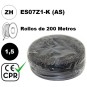 Cable flexible 1x1.5mm2 azul libre halogenos 750v CE CPR 100 Metros