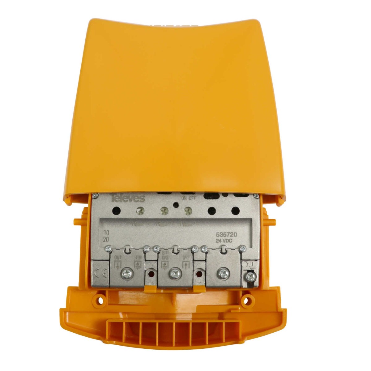 Amplificador mastil 3 Entradas FM-BIII/DAB-UHF 36db Televes 535720