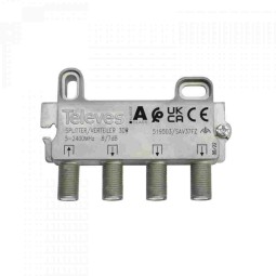Repartidor 3 Salidas 5/2400MHz 8/7dB F Televes 519503