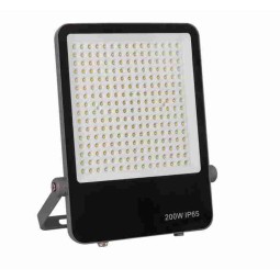 Proyector LED exterior 200W Negro-Gris Luz Blanca Fria