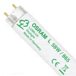 Tubo fluorescente luz Fria 58W/865 Osram