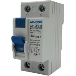 Diferencial 2P 40A 300mA Tipo AC 6kA ATMOSS 200-DIF014