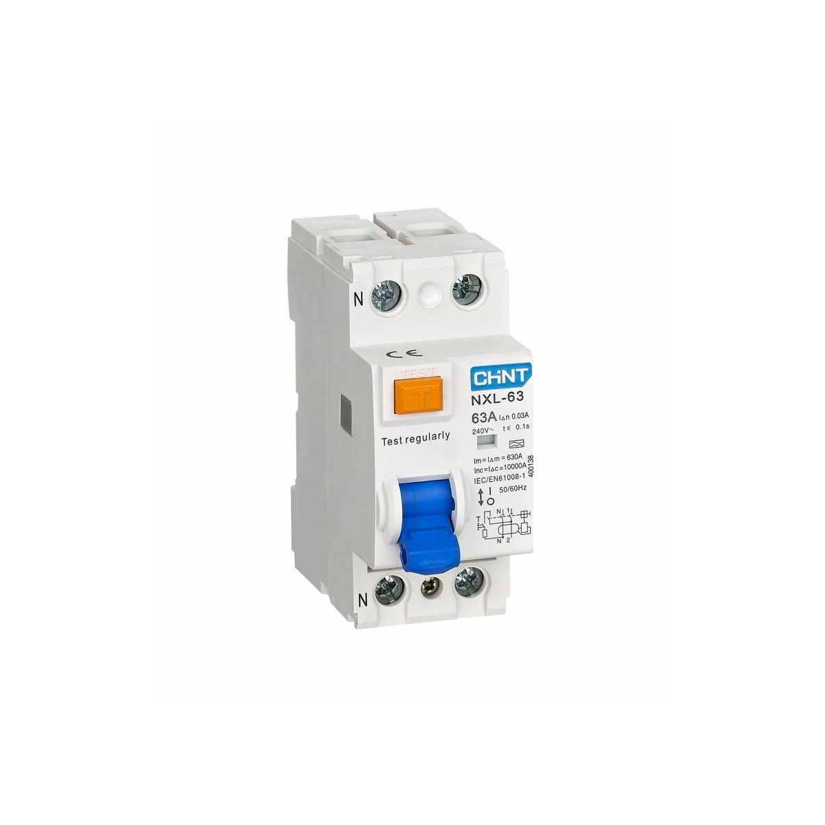 Interruptor Diferencial 2P 40Amp 30mA Chint NL1-2-40-30AC