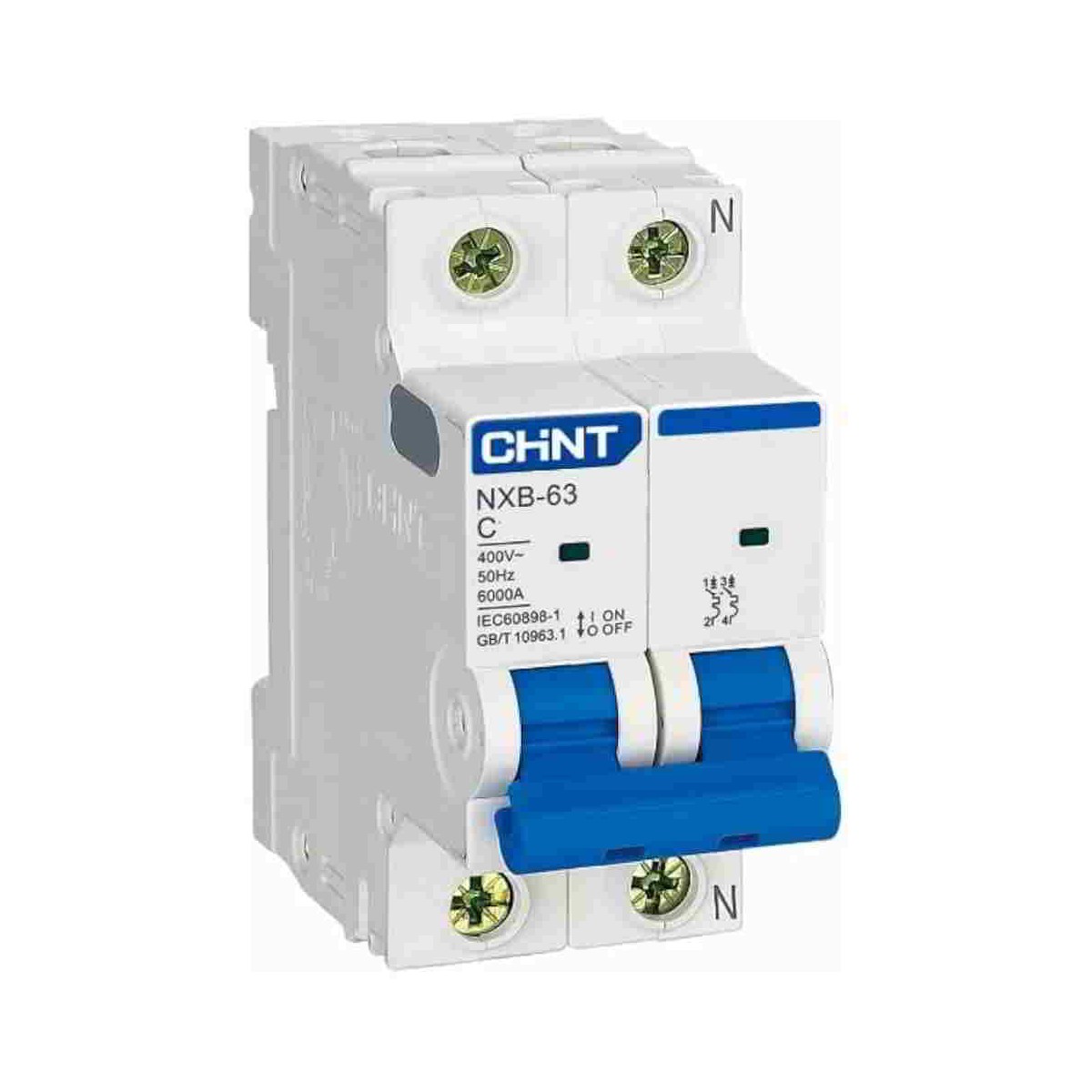 Magnetotermico 2P 10A Chint eB-2-10C6