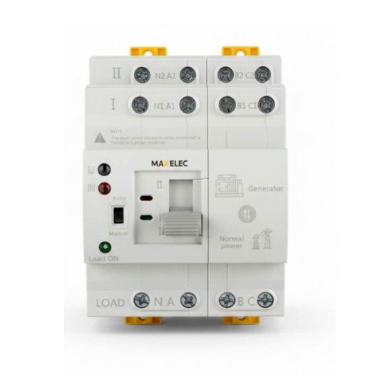 Interruptor de transferencia automatica trifasico 4 Polos 63A