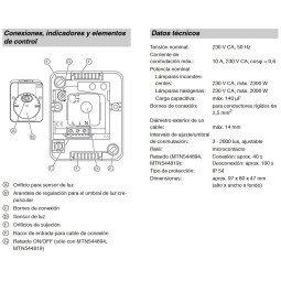 Interruptor crepuscular 230VCA 10A IP54 Schneider