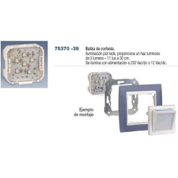 Baliza de cortesia 230Vac/dc 12Vac/dc Simon 75370-39 para Series 27 75 82 88