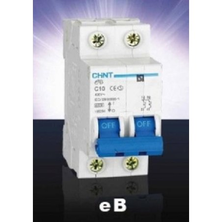 Magnetotermico 2P 6A Chint eB-2-6C6