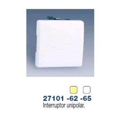 Interruptor unipolar ancho blanco Simon 27101-65