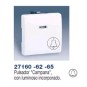 PULSADOR ANCHO MARFIL SIMBOLO CAMPANA CON VISOR SIMON 27160-62