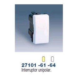 Interruptor estrecho marfil Simon 27101-61